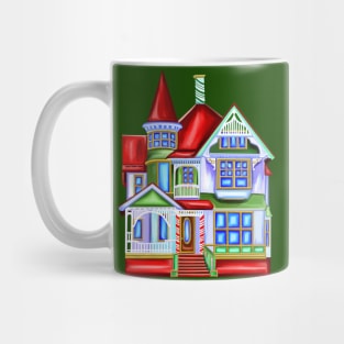 Christmas Victorian House Mug